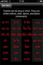 Reading Thai vowels