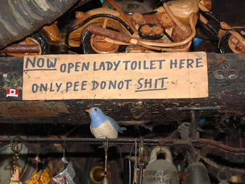 If you Google 'cheap in Bangkok', this is the first image result (it's a sign at the infamous Cheap Charlie's bar).