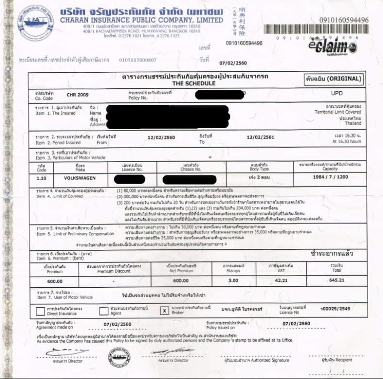 Car Insurance in Thailand A Complete Buying Guide