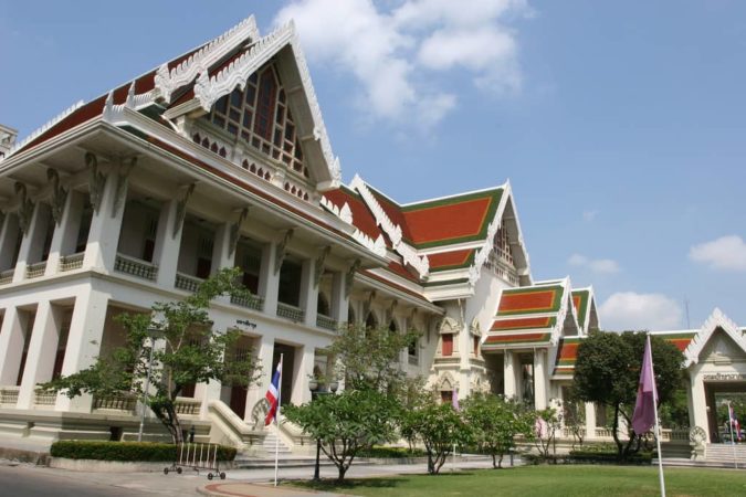 Chulalongkorn University. One of the best universities in Thailand.