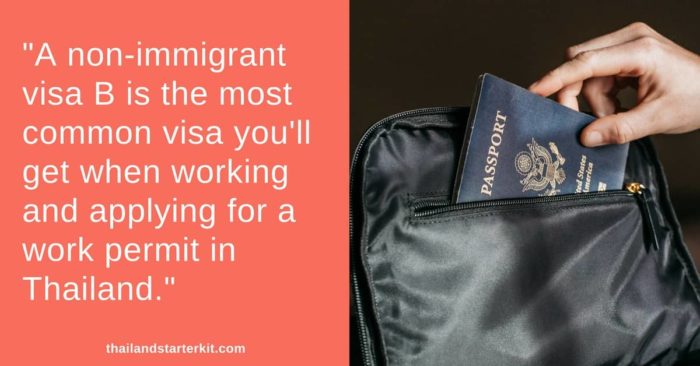 non-immigrant visa b thailand