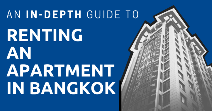 A highrise building with the title: An In-Depth Guide to Renting an Apartment in Bangkok