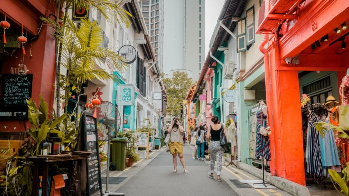 shopping in Singapore with a credit card