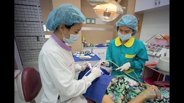 Getting treatment at Dental World Chiang Mai