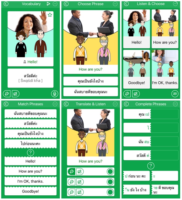 Learn Thai with FunEasyLearn - Seriously Addictive iOS and Android and Windows 10 Apps FunEasyLearn