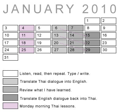 January Schedule