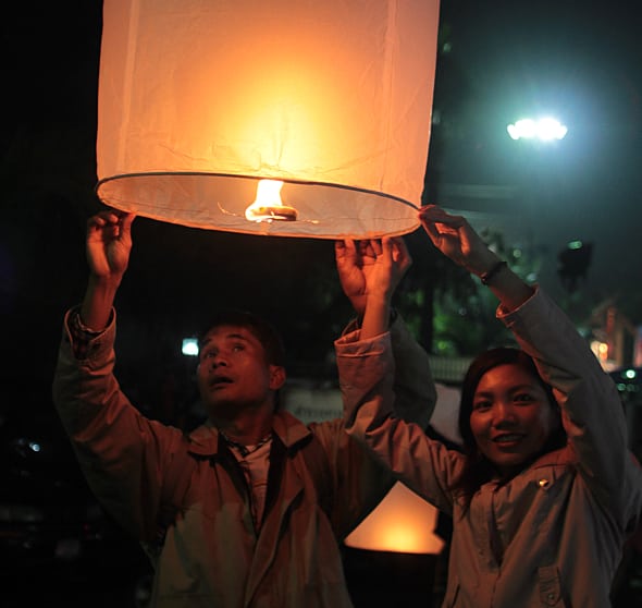 Loi Krathong in Chiang Mai