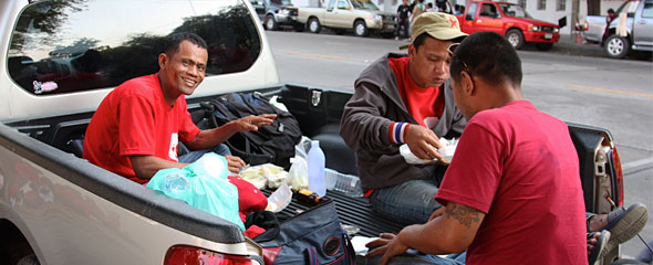 The Red Shirts in Bangkok: The Faces of Day Two