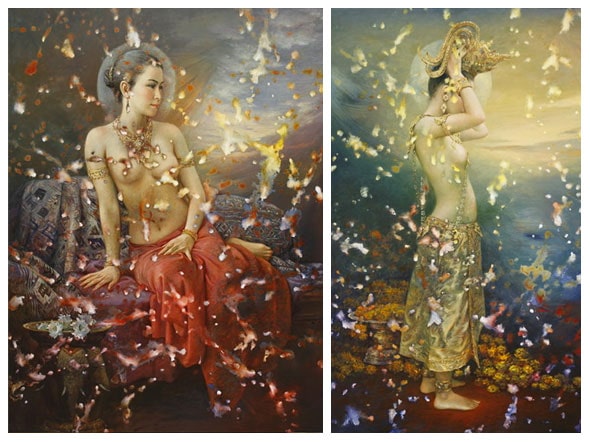 Nang Songkran por el artista tailandés Sompop Budtarad