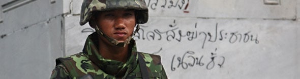 Songkran soldier