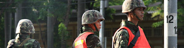 Songkran soldiers