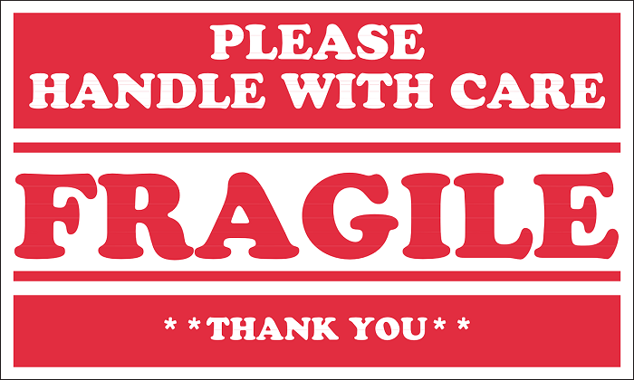 fragile sticker