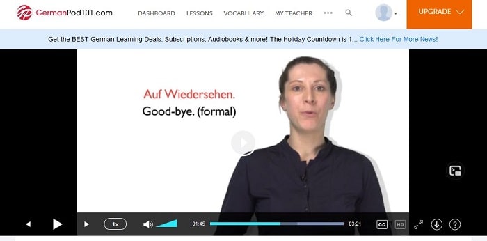 audio and video in Germanpod101