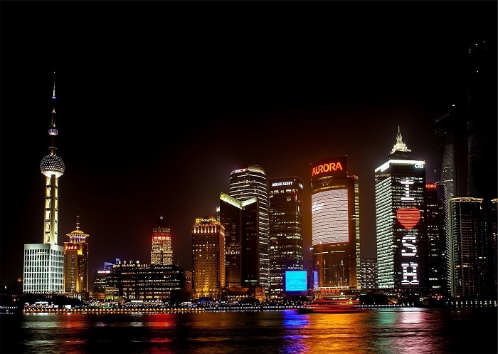 Shanghai at night