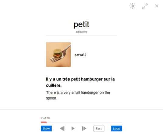 FrenchPod101 flashcards