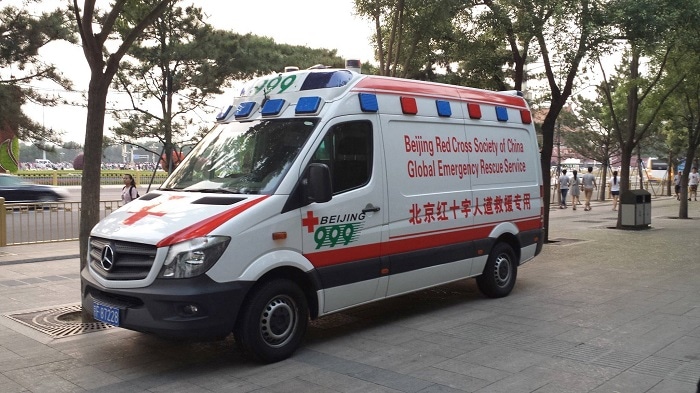 999 emergency ambulance in Beijing