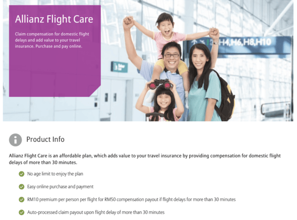 Allianz Travel Insurance Malaysia: Allianz Flight Care plan