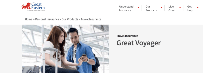 Great Eastern Travel Insurance: Great Voyager Plan