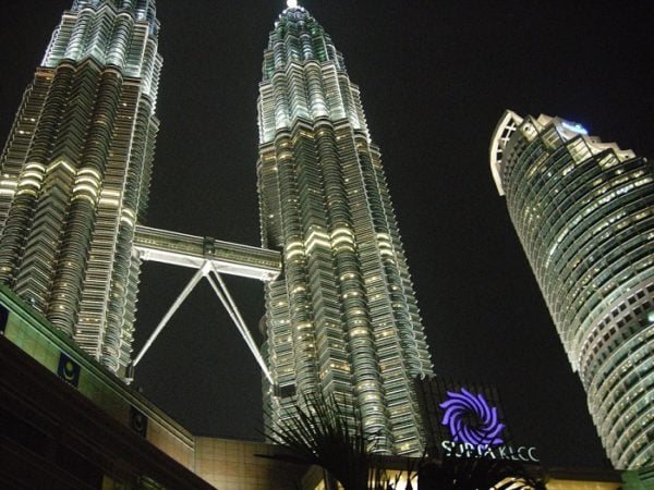 iconic twin towers in KL