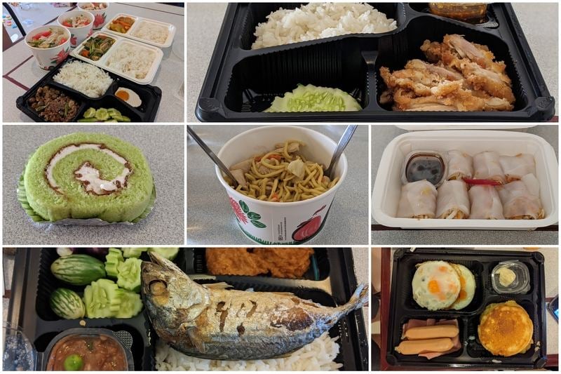 Photos of food from an ASQ hotel in Bangkok