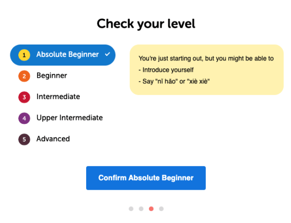 Absolute Beginner level