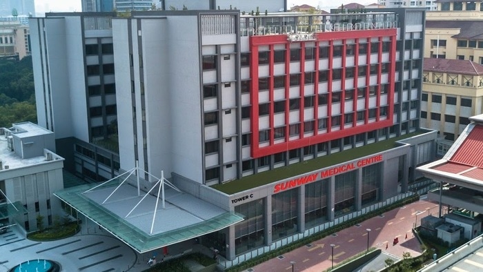 Exterior view of Sunway Medical Centre in Malaysia