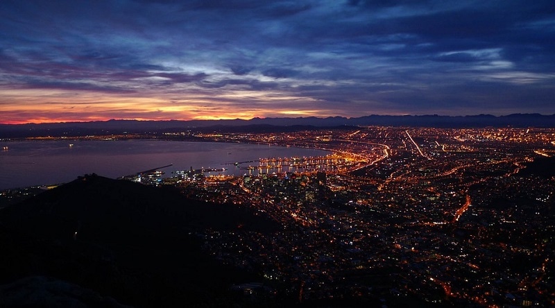 capetown at night