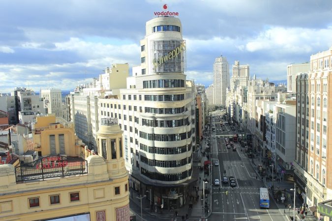 Gran Via (Great Way) in Madrid, Spain