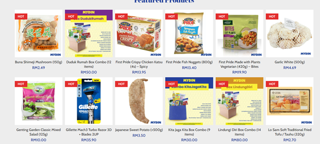 Mydin - Featured products