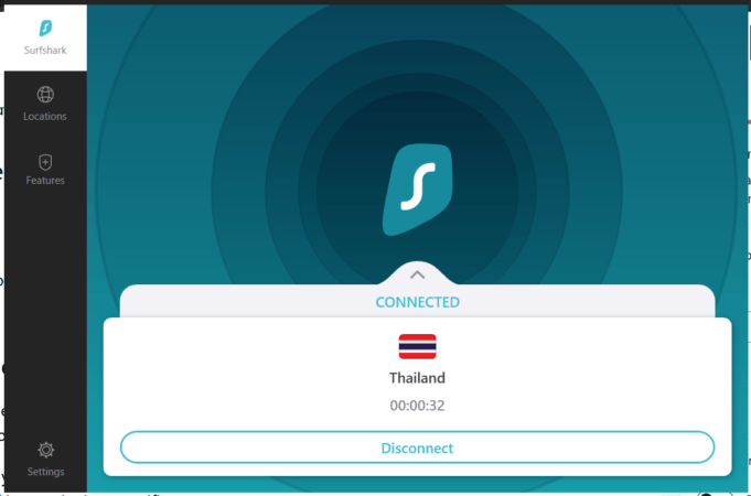 Connected to Sufshark