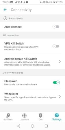 Surfshark Phone Kill Switch