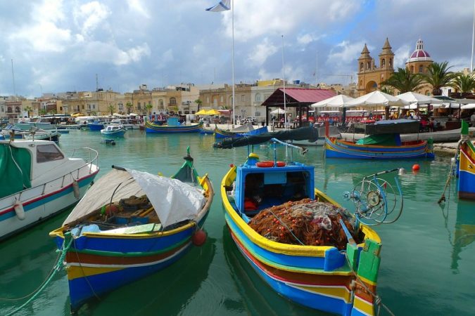 fishing boat in Malta. 