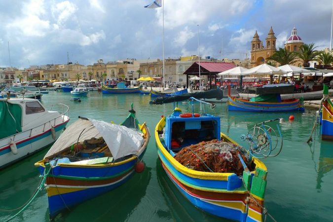 fishing boat in Malta.