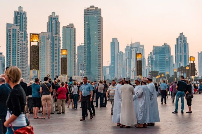 downtown of Dubai. 