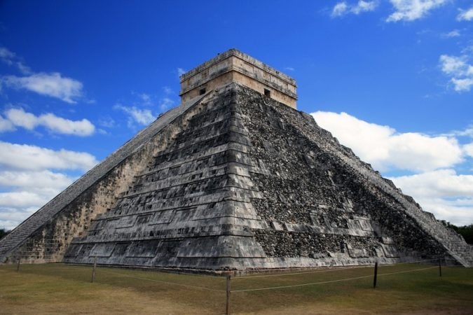 Mayan pyramid in Cancun