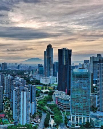 Jakarta aerial view. 