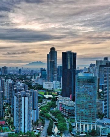 Jakarta aerial view.