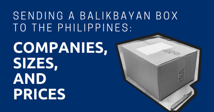 how to send balikbayan box from canada to philippines