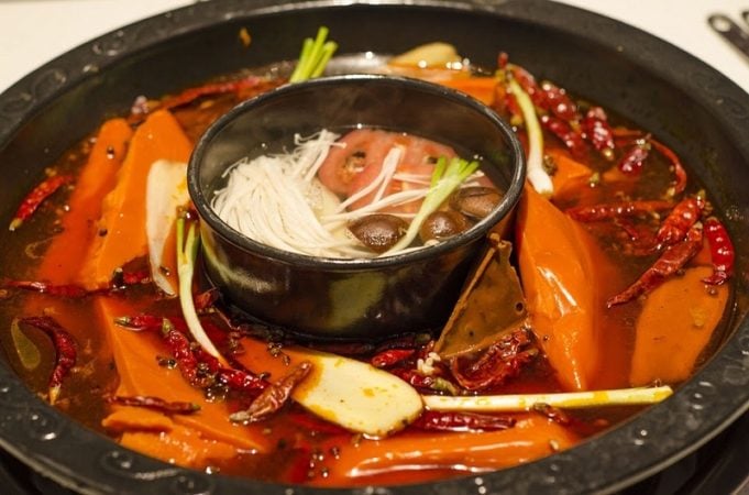 Spicy Sichuan hot pot