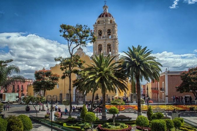 Zócalo de Atlixco in Mexico