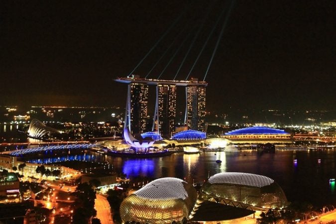 Marina Bay Night View, Singapore