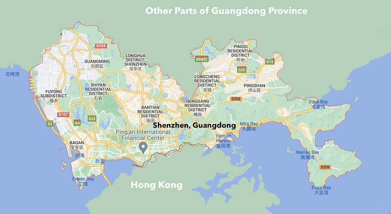 Shenzhen map