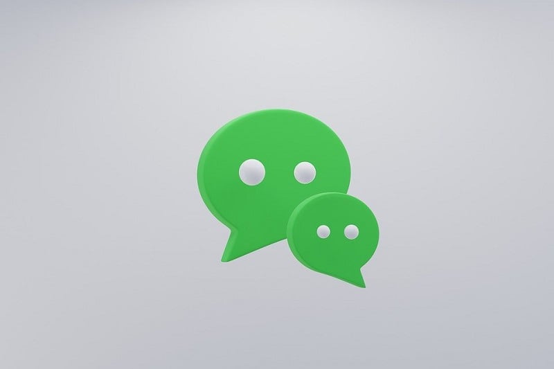 WeChat Logo Two green speech bubbles