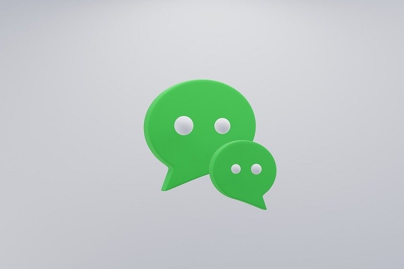 WeChat Logo Two green speech bubbles