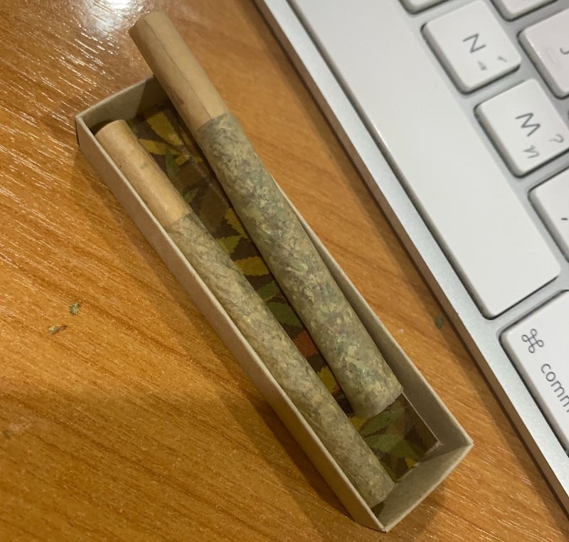 Two pre-rolled
