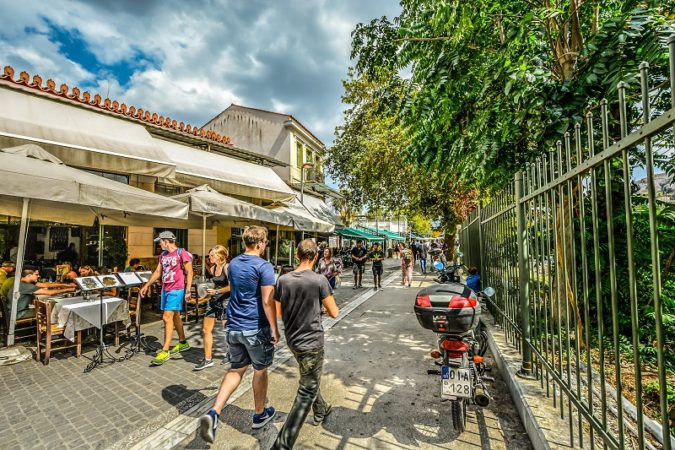 Cafe and restaurant in Athens, Greece