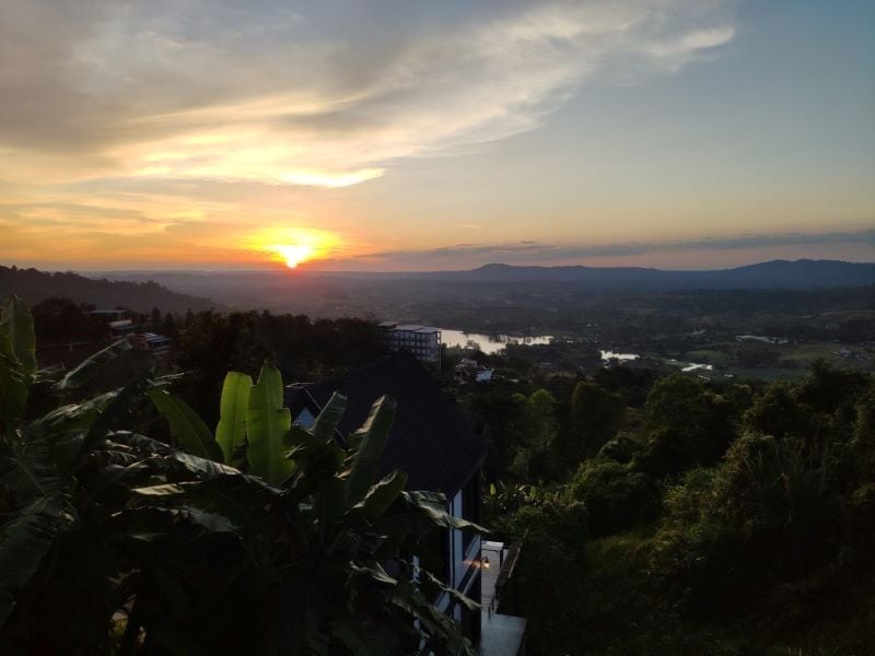 sun set at Khao Kor