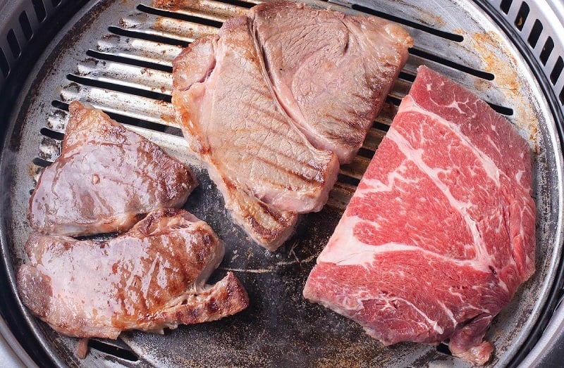 Grill your own premium beef at The BBQ Korean Buffet in Bangkok