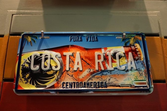 Costa Rica license plate