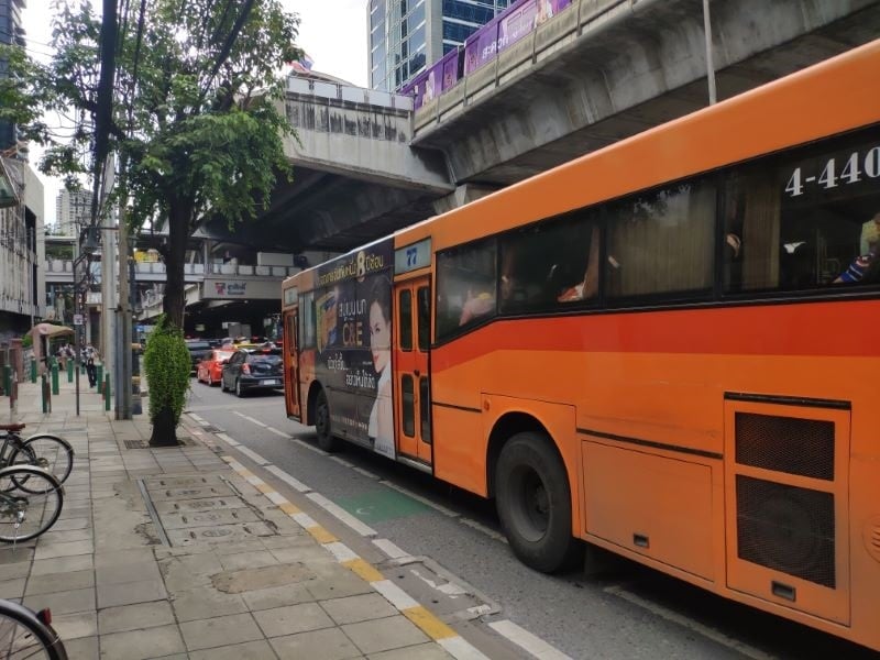 air conditioned bus in Bangkok